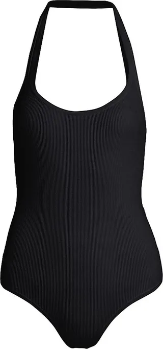 Stretch Jersey Halter Bodysuit
