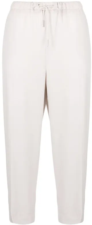 Cropped Drawstring Trousers