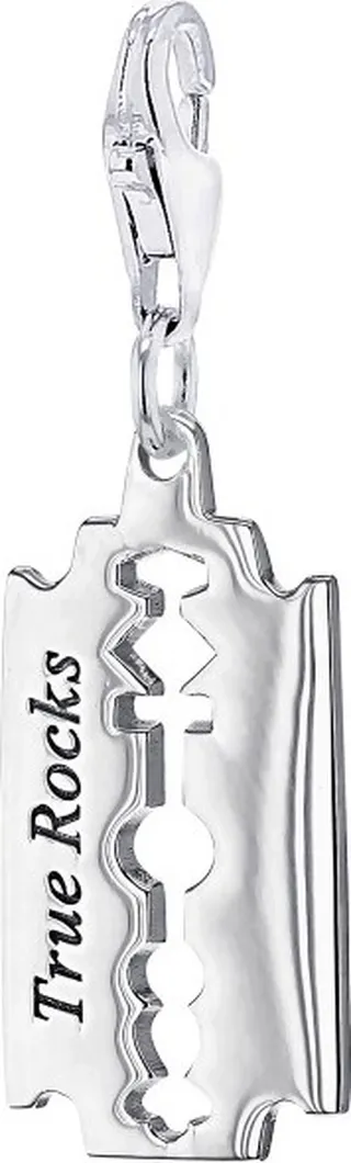 True Rocks - Sterling Silver Mini Razor Blade Charm
