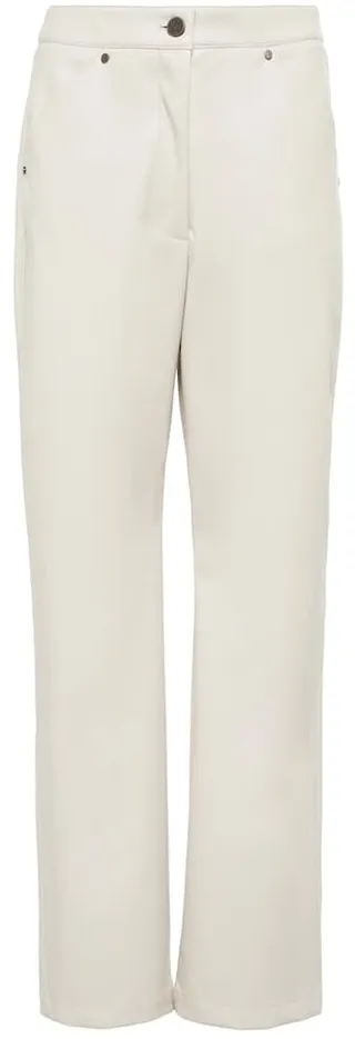 Eve faux leather straight pants