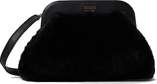 GUESS Tesoro Crossbody Clutch (Black) Handbags