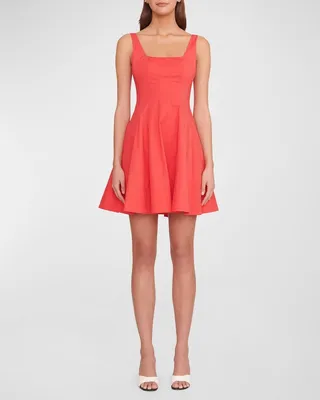 Wells Corset Poplin Mini Dress