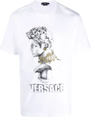 illustration-print organic cotton T-shirt