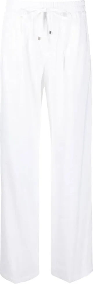 High-Waisted Drawstring Trousers