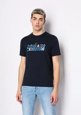 Jersey cotton crew neck logo t-shirt