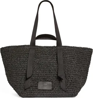Allsaints Straw Jacqueline Tote Bag