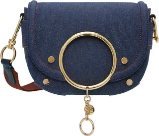 See by Chloé Blue Mara Shoulder Bag