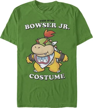 Men's Nintendo Bowser Jr. Costume T-Shirt - Kelly Green - Medium