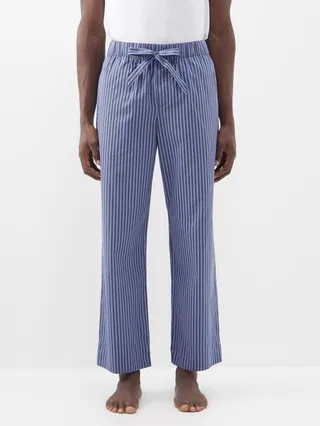 Striped Organic-cotton Pyjama Trousers