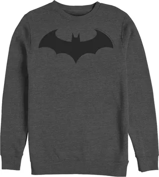 Men's Batman Logo Classic Sweatshirt - Charcoal Heather - Medium