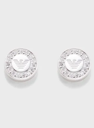 Monogram Stud Earrings