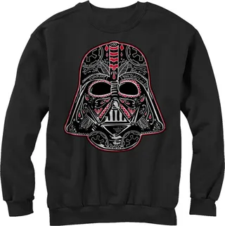 Men's Star Wars Sugar Skull Vader Sweatshirt - Black - 2X Large