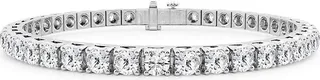Build Your Own Collection Platinum & Natural Diamond Four Prong Tennis Bracelet