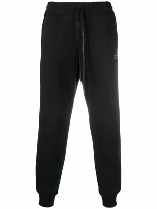 Drawstring-Waist Organic-Cotton Track Trousers