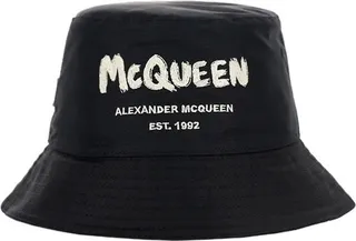 Alexander McQueen Graffiti Logo Bucket Hat
