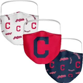 Fanatics Cleveland Indians 3-Pk. Face Mask