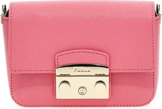 Furla Metropolis Logo Engraved Shoulder Bag