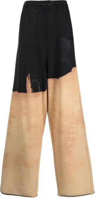 Bleached Straight-Leg Trousers