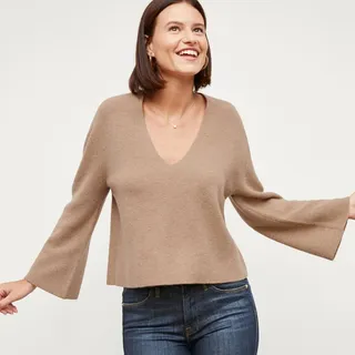 Sophie Sweater - Cashmere - Deep Flax