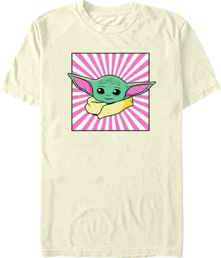 Men's Star Wars: The Mandalorian Grogu Rises T-Shirt - Beige - X Large