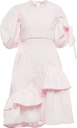 Danita cotton-blend midi dress