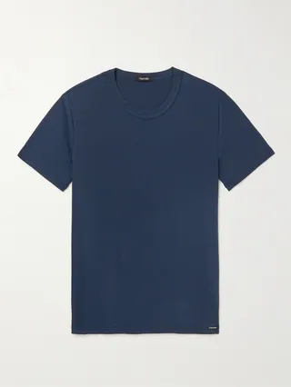 Slim-Fit Stretch-Cotton Jersey T-Shirt