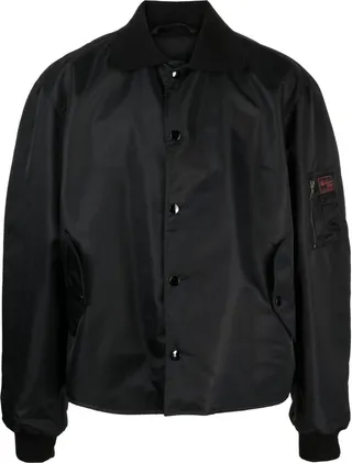 Logo-Patch Bomber Jacket