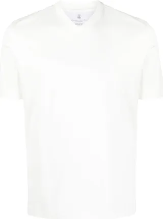 V-neck cotton T-shirt