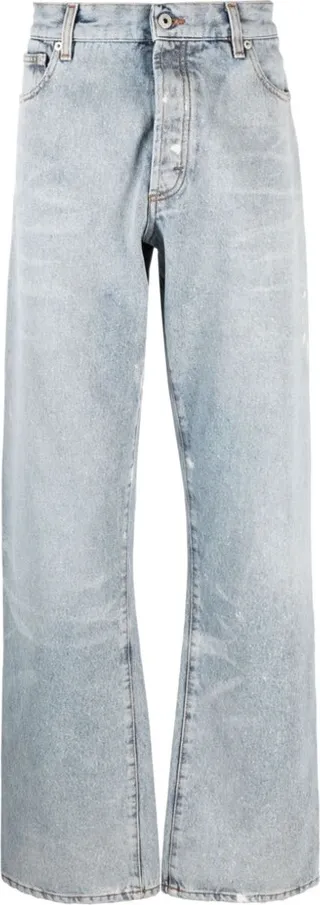 Distressed Wide Leg Jeans