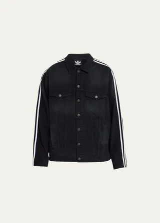 x Adidas Men's 3-Stripes Denim Jacket
