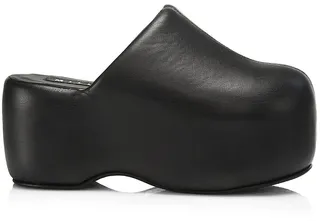 Vegan Leather Platform Bubble Clogs