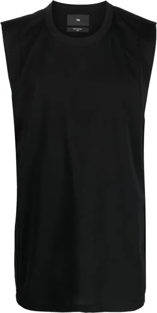 Logo-Patch Crew-Neck Vest