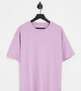 New Look oversized t-shirt in lilac