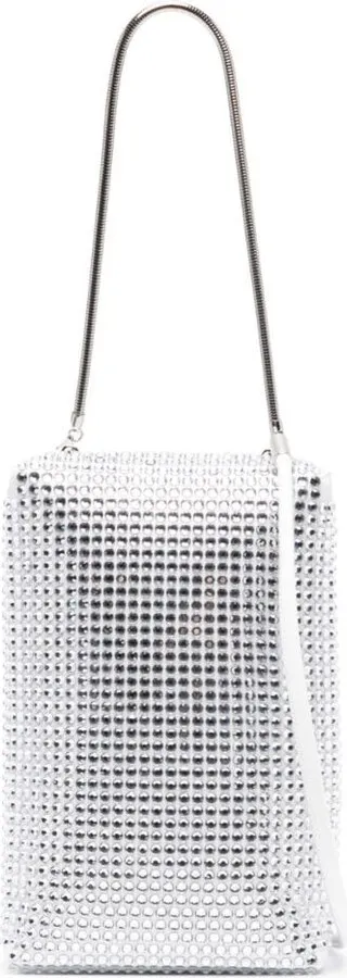 Crystal-Embellished Crossbody Bag