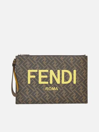 Logo Ff Fabric Pouch