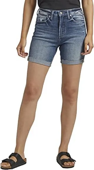 Silver Jeans Co. Women's Sure Thing High Rise Long Short