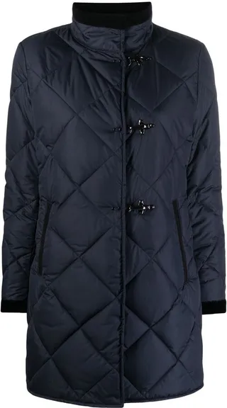 Stand-Up Collar Quilted Coat