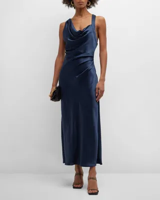 Edenbridge Draped Midi Dress