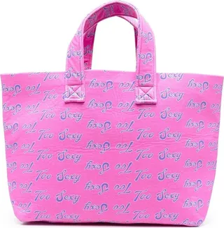 Too Sexy repeated-print tote bag