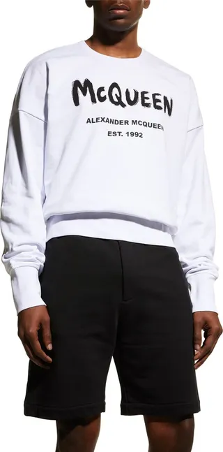 Men's Oversized Graffiti Sweatshirt