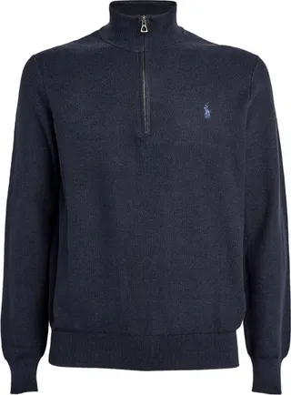 Polo Ralph Lauren Pima Cotton Half-Zip Sweater