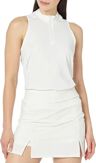 adidas Golf Racerback Polo Shirt (White) Women's Clothing