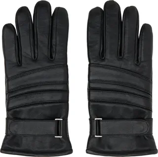 Hugo Black Leather Gloves