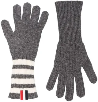 4-Bar cashmere gloves