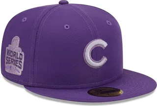 Men's New Era Purple Chicago Cubs Lavender Undervisor 59Fifty Fitted Hat