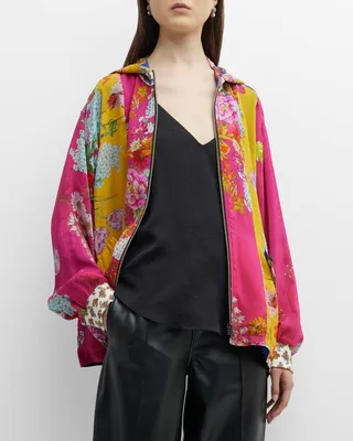 Reversible Floral-Print Jacket