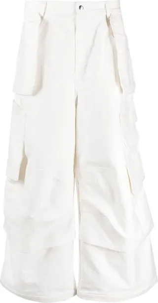 Wide-Leg Cargo Trousers