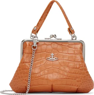 Vivienne Westwood Orange Granny Frame Bag
