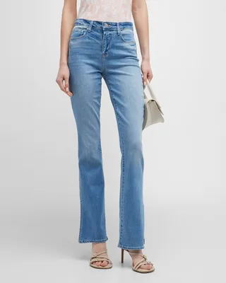 Abilene High Rise Baby Bootcut Slit Jeans