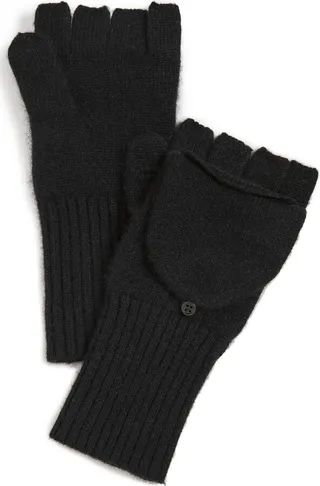 White + Warren Cashmere Pop Top Gloves